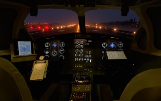 Vista simulador de vuelo
